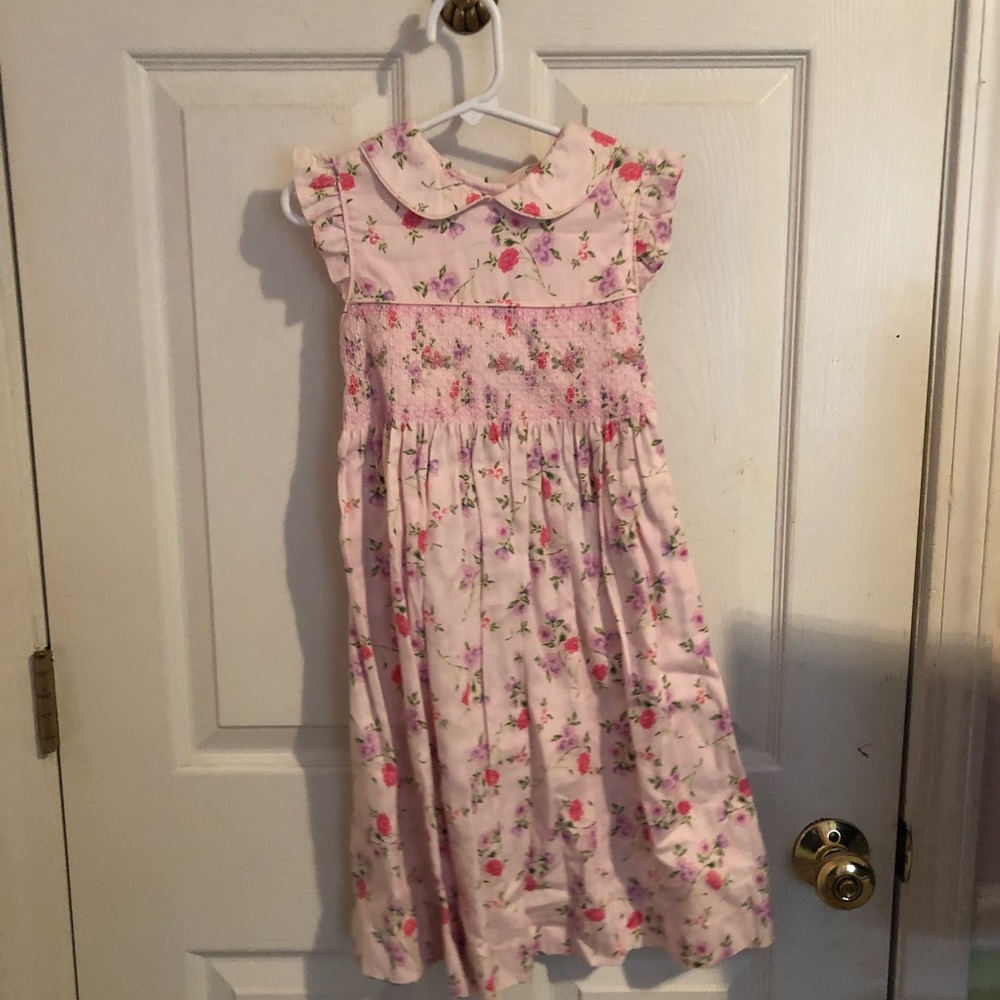 Laura Ashley pink flower Dress pink size 5
